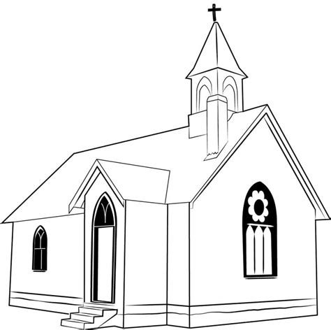 Dibujos De Iglesia 7 Para Colorear Para Colorear Pintar E Imprimir
