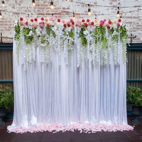 Check spelling or type a new query. Ceremony backdrop with hanging flowers (With images ...