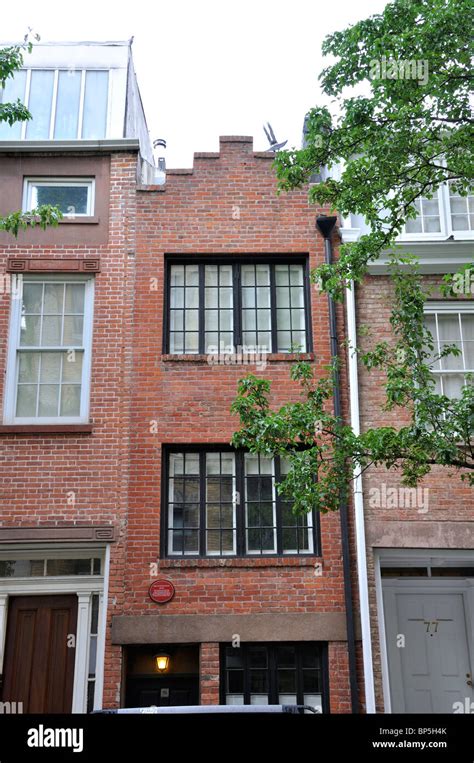 The Narrowest House In New York City Usa Stock Photo Alamy