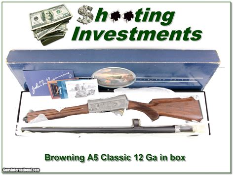 Browning A5 Classic Xx Wood As New In Box