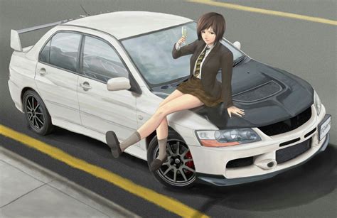 Pin On Anime Girl Car