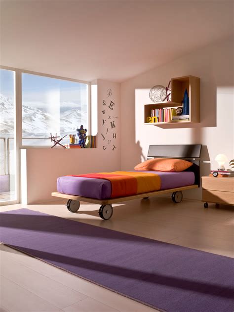 Divano letto 2 letti singoli 90x200 grigio a scomparsa cameretta contenitore. Letto singolo con ruote LS15 - Marzorati Camerette