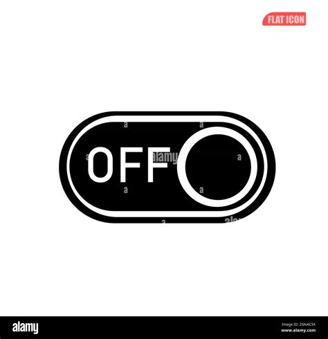 Off Toggle Button Icon Off Button Stock Vector Image And Art Alamy