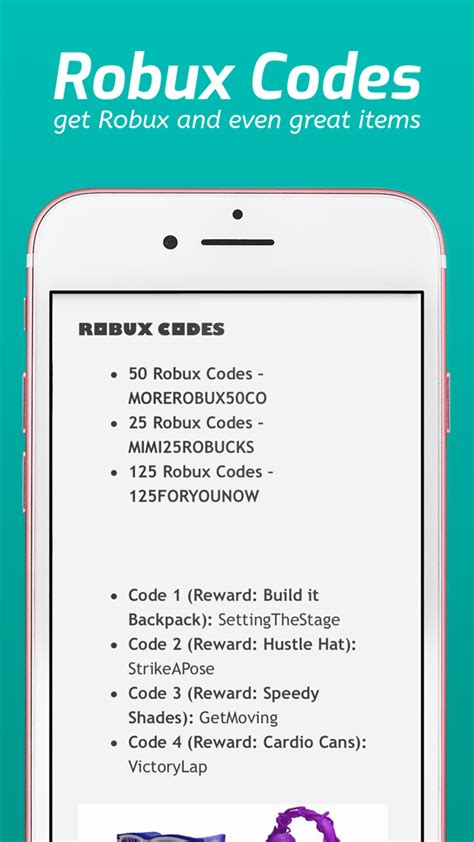 Skins Robux Codes For Roblox For Iphone Download