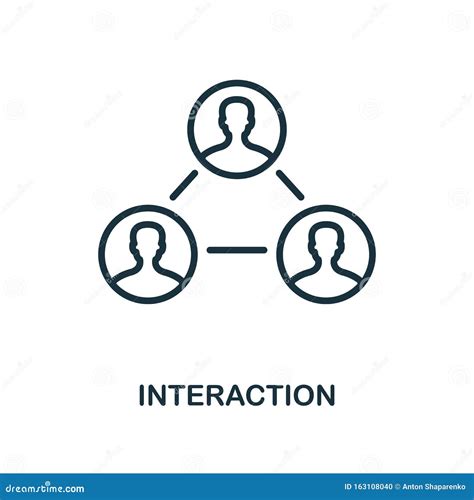 Interaction Icon Outline Style Thin Line Creative Interaction Icon For