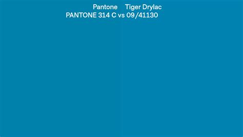 Pantone 314 C Vs Tiger Drylac 09 41130 Side By Side Comparison