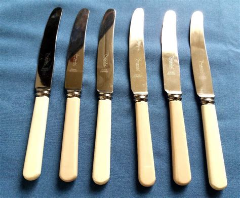 Set Of Six Vintage English Crusade Sheffield Firth Stainless Steel