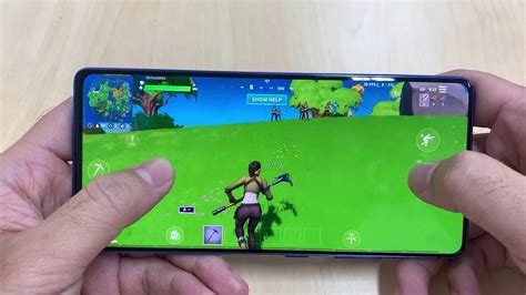 Test Game Fortnite On Samsung Galaxy S10 Lite Youtube