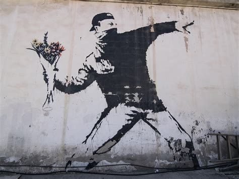 Banksy, anonymous british graffiti artist known for his antiauthoritarian art, often done in public places. Banksy loses art trademark battle with greeting card ...