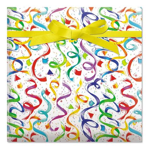 Happy Birthday Confetti Jumbo Rolled T Wrap 67 Sq Ft Heavyweight