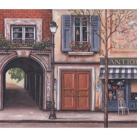 Check spelling or type a new query. Retro Art Vintage French Street Shops Extra Wide Prepasted ...