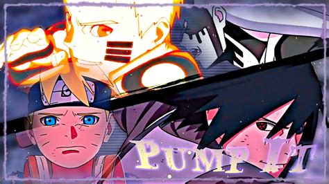 Naruto And Sasuke Vs Momoshiki Amvedit Pump It Youtube