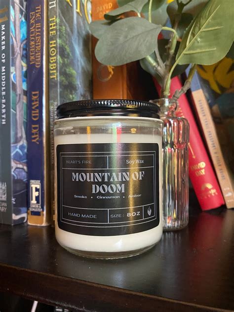 Mount Doom Candle Lord Of The Rings Lotr Etsy