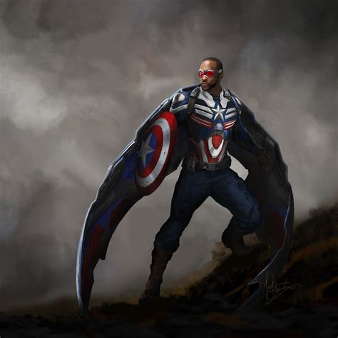 Captain America 2 Falcon Concept Art