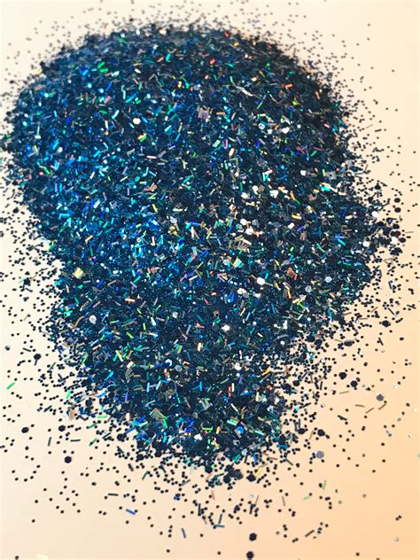 Blue Holographic Glitter Mix Available In 12 Or 4 Oz