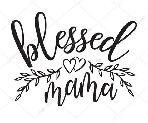 Download Blessed Mama SVG Mother's Day SVG Mama Clipart Mom | Etsy