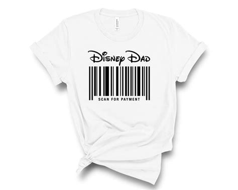 Disney Dad Shirt Disney Dad Scan For Payment Shirt Vaderdag Etsy België