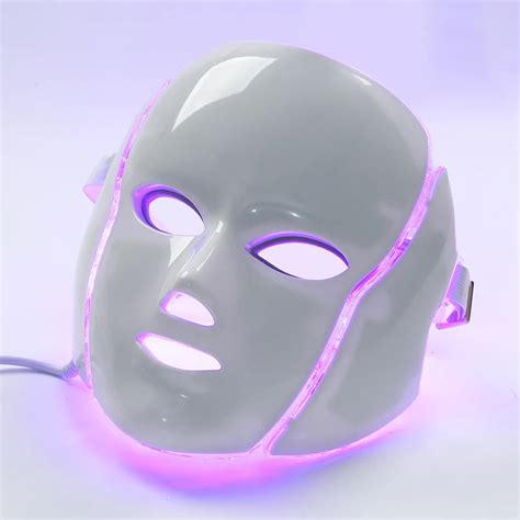 7 Color Photon Led Light Therapy Facial Neck Mask Professional Beauty