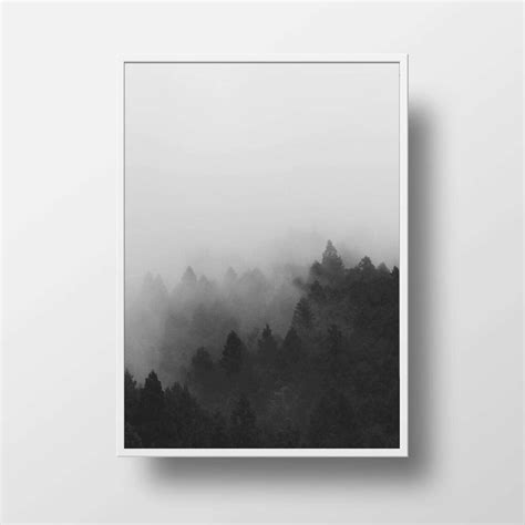 Forest Wall Print Forest Art Nature Print Black And White Etsy Uk