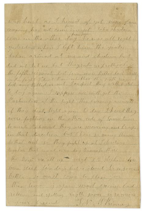 Lot Detail Civil War Letter By A Charleston Dragoon The 4th South