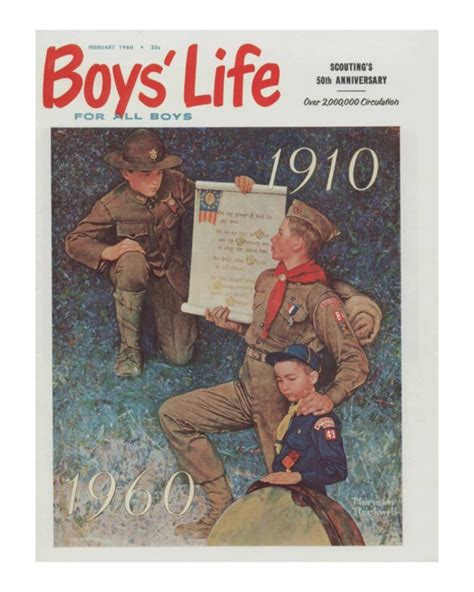 Boys Life Magazine Cover Ever Onward February 1960