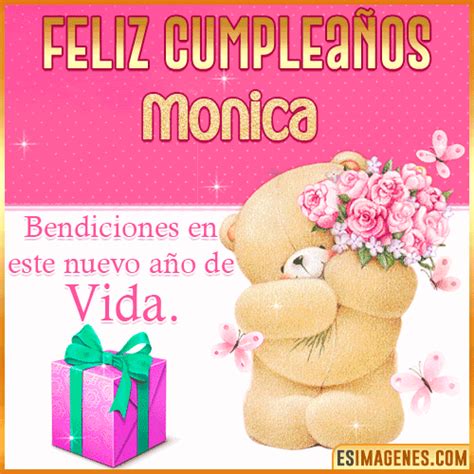 【º‿º】 Feliz Cumpleaños Monica【 ️】32 Tarjetas Y 