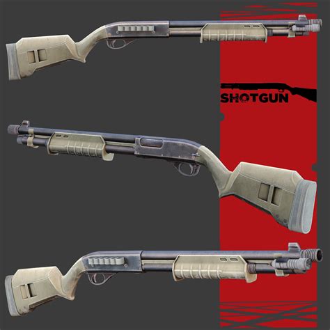 Shotgun Remington 3d Asset Cgtrader
