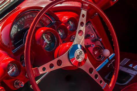 1962 Corvette Steering Wheel And Dash Photograph By Roger Mullenhour