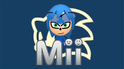 Sonic Mii Tutorial 1 Youtube