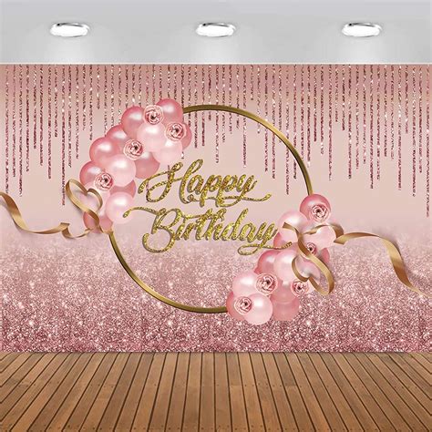 30th Birthday Backdrop Gold And Black X Fts Happy Birthday Party