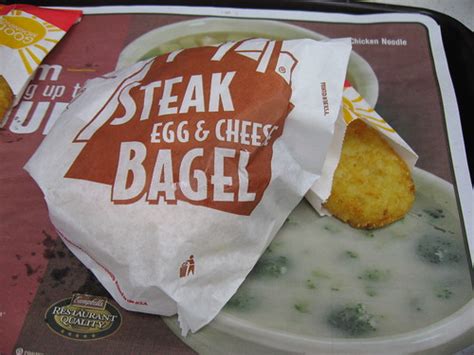 We recently tried to recreate a mcdonalds steak egg and cheese bagel and have had near perfect results. McDonald's: Steak, egg and cheese bagel with hashbrowns ...