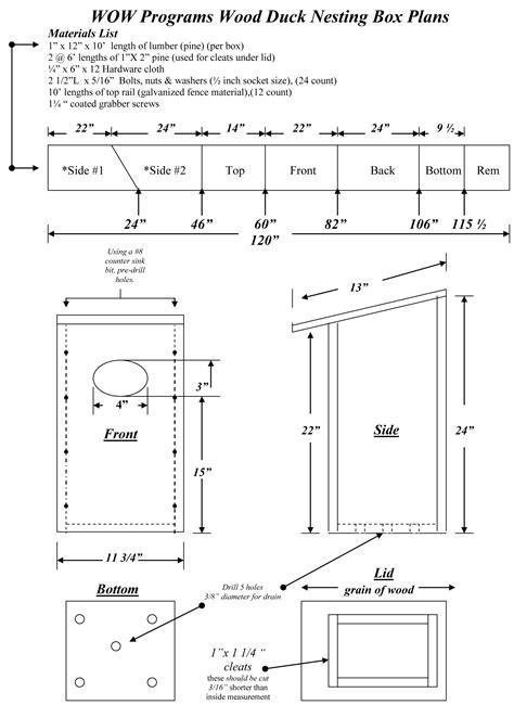 10 years ago the library? » Blog Archive » Wood Duck Box Plans