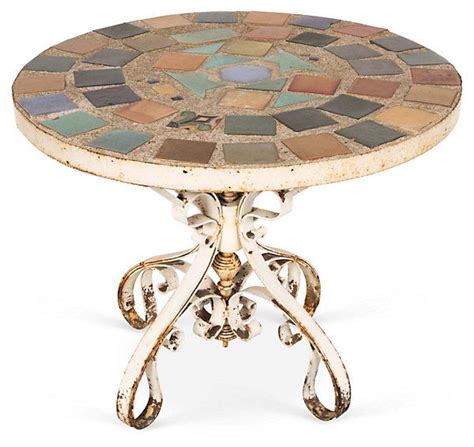Manufacturers of quality concrete statues & garden center. Cement Garden Tile Top Table | Tile top tables, Garden ...
