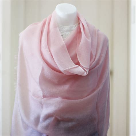 Diamond Weave Pure Pashmina Shawl Pink Cashmere Zone