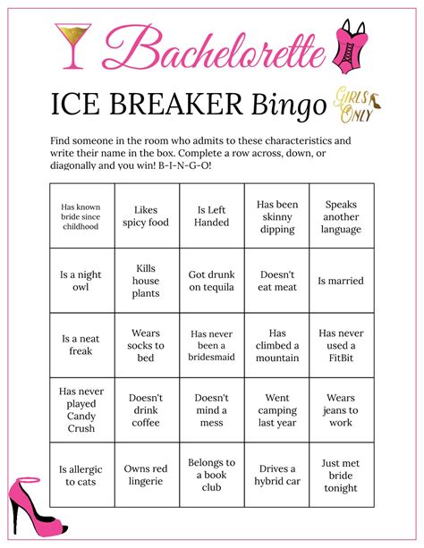 Printable Ice Breaker Bingo Ubicaciondepersonascdmxgobmx