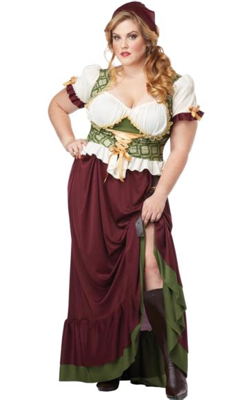 Peasant Dress Costume (Plus Size) | Wench costume, Plus size costume, Plus size renaissance dress