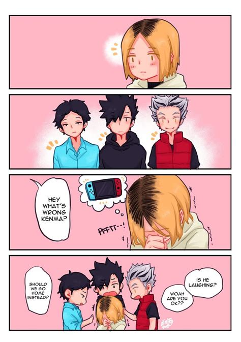 Haikyuu Kenma Akaashi Kuroo And Bokuto Haikyu Haikyuu Anime Haikyuu