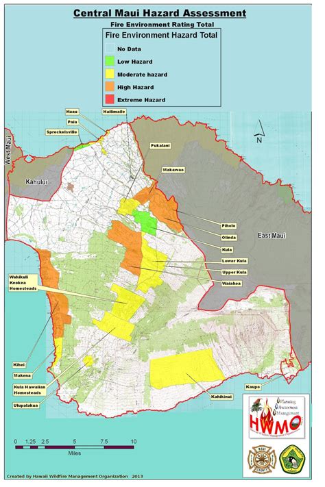 Community Wildfire Hazard Assessments Maui Central Hawaii Wildfire Management Organization