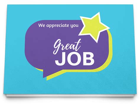 Great Job Png Great Job Quote Bubble Employee Praise Card Label