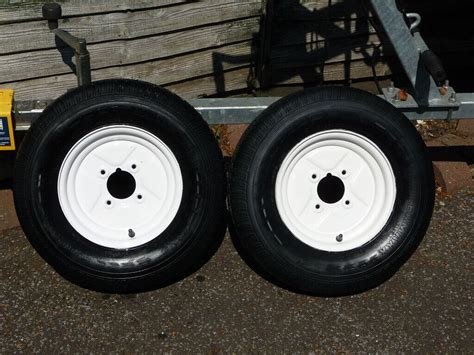 Pair Of 10 Trailer Wheels And Tyres In Marchwood Hampshire Gumtree
