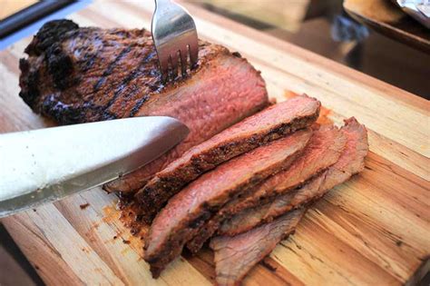 Place the meat directly above the flame for 5 to 10 minutes per side (depending on thickness) to sear the meat and lock in the juices. Tri Tip Roast-On the Grill - Porch Light Reading