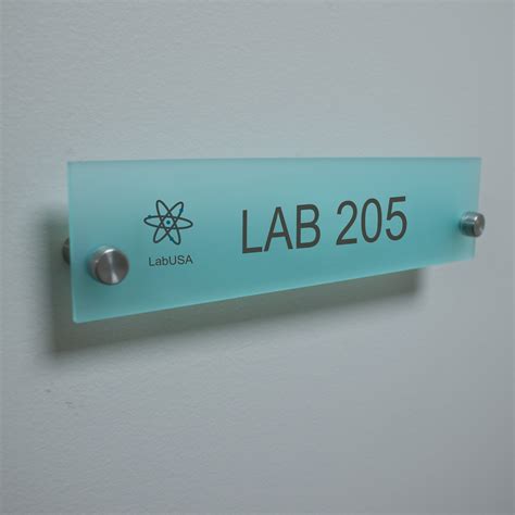 Frosted Acrylic Name Plates For Doors Or Walls