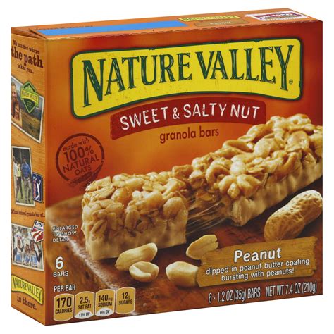 Nature Valley Sweet And Salty Nut Granola Bars Peanut 6 12 Oz 35 G