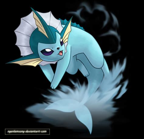 134 Vaporeon By Nganlamsong On Deviantart