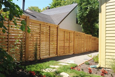 Famous Horizontal Wood Fence Ideas References