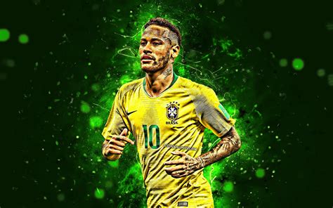 Download Wallpapers Neymar 4k Football Stars Brazil National Team
