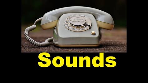 Old Phone Sound Effects All Sounds Youtube