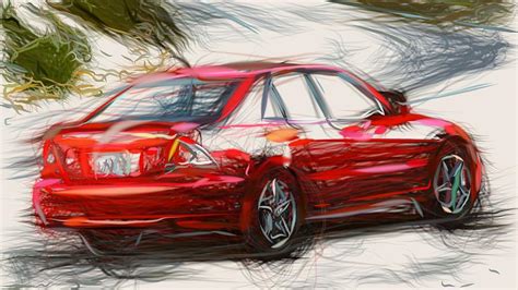 Lexus Is Draw Digital Art By Carstoon Concept Fine Art America