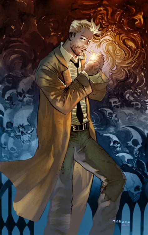 john constantine colors by rain beredo in fred and danny chong s commission comic art gallery room