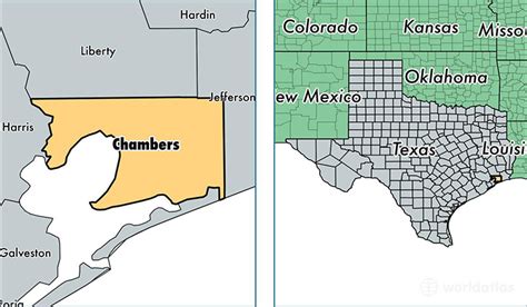Chambers County Texas Map Of Chambers County Tx